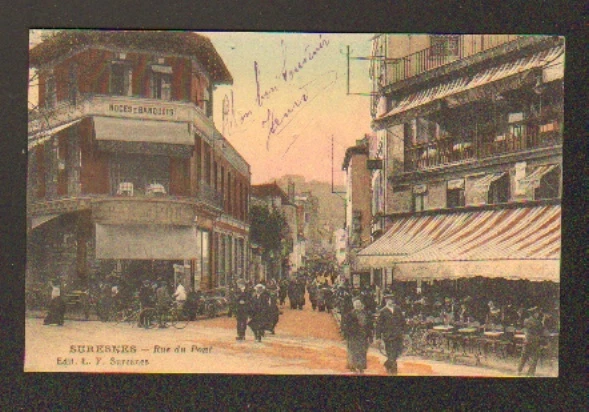 SURESNES (92) BAR DU PONT , RUE DU PONT animé