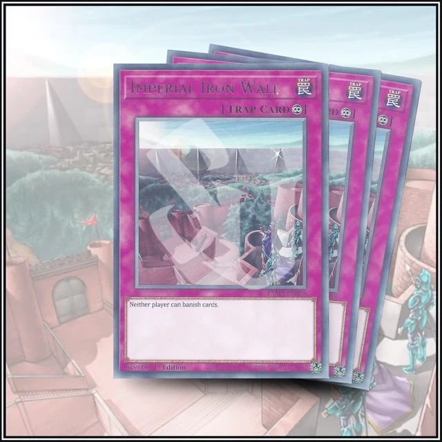YuGiOh IMPERIAL IRON WALL x3  | TAMA ▪️ POWERFUL RARE CARD ▪️ 1ST EDITION💎