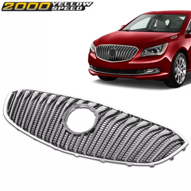 Front Bumper Grille Upper Grille Chrome Fit For Buick Lacrosse 2014-2016 New