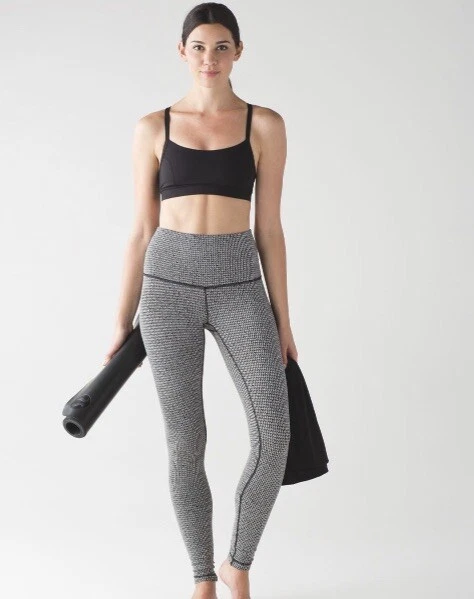Lululemon Wunder Under Pant Hi Rise Size 6 Teeny Tooth White Black RARE ! NWT