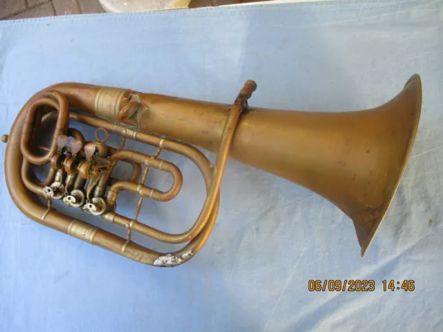 ziemlich altes Tenorhorn von C.A. WUNDERLICH, Siebenbrunn i.S.