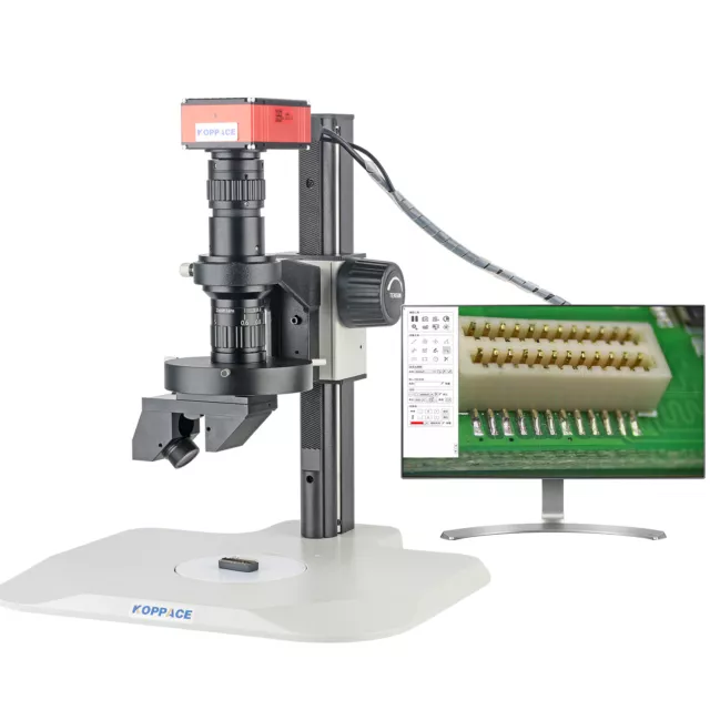 20X-170X Magnification Continuous Zoom 2D/3D Microscope 360°Rotation 2K HD