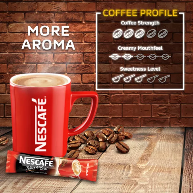 NESCAFE 3 in 1 Blend & Brew Original Instant Coffee 28 sticks 2