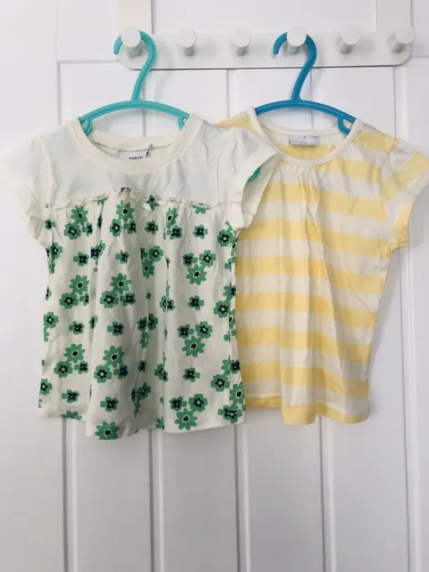 Next baby girl short sleeved T-shirt/top bundle x2 age 12-18 months (1-1.5 yrs)