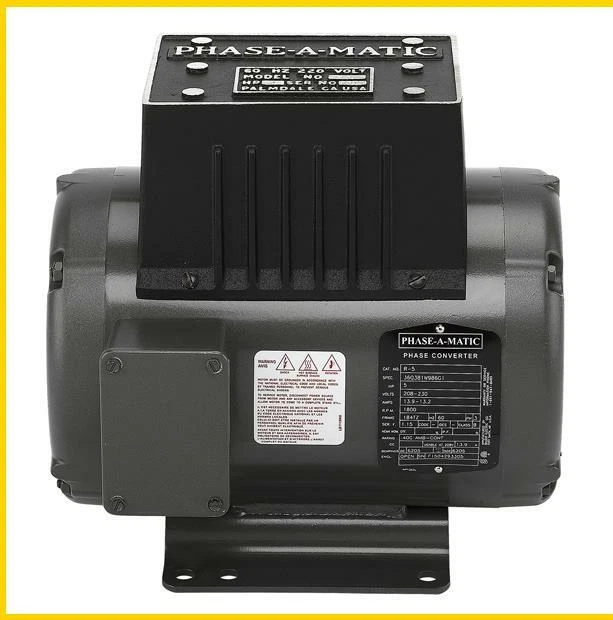 R-5  3 Hp - 220 Vac - Phase-A-Matic Rotary Phase Converter