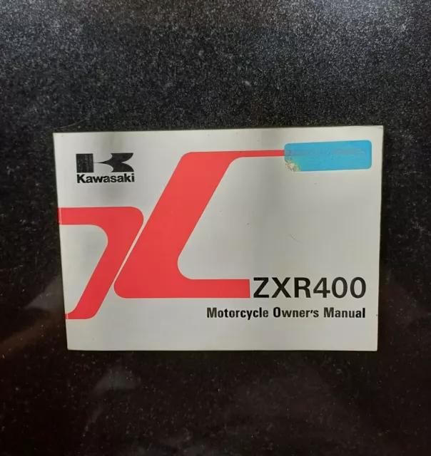 Kawasaki Oem Nos Zxr 400 L3 Motorcycle Owners Manual