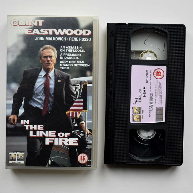 IN THE LINE Of Fire Vhs Video Tape 15 Clint Eastwood John Malkovich