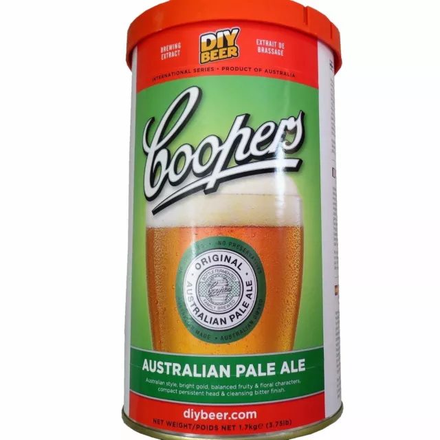 Coopers 40 Pint (23L) Australian Pale Ale Kit Home Brew Craft Beer Pale