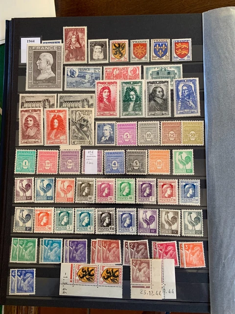 Timbres France Année Complète 1940 Timbres France Année Complète 1940