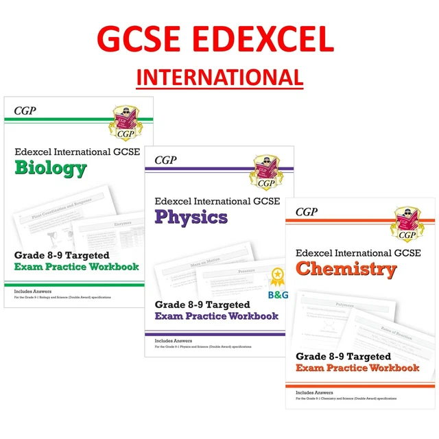 thumbnail image 2 of GCSE AQA Triple Science Grade 8-9 Targeted Exam Practice Workbooks With Answers (Biology, Chemistry, Physics) 2 of 3