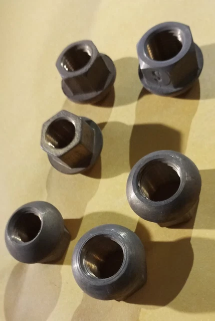 N.6 dadi ruota Moto Guzzi Ercole (n.3sx+n.3 dx)