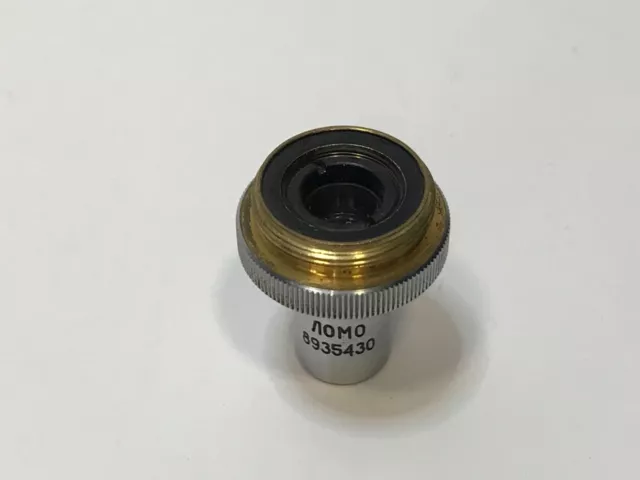 Macro Lens 8 0.20 Microscope Lomo Lens USSR Biology Research (1).