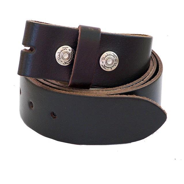 Ceinture Cuir Vachette Rechange Newbury - Métallique 4 Cm - Femme - Fabriquée Italie