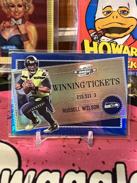 2020 Optic Contenders Winning Tickets Blue Russell Wilson #WT2 Seahawks 32/99
