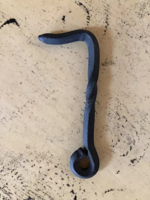 Blacksmith Custom hand forged wrought iron 4” hook