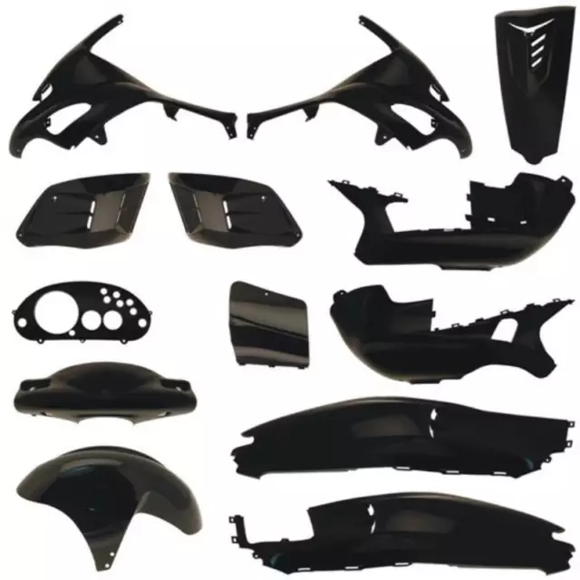 Set Carénage Noir Carénage Plastique Gilera 200 Runner Vxr 4T 2002/2006