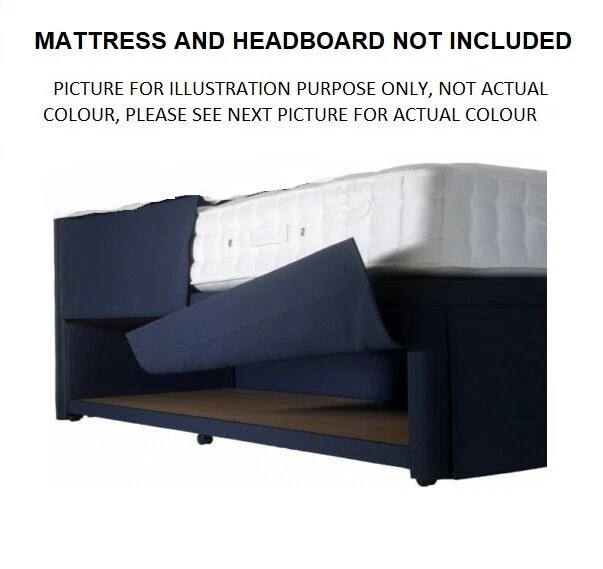 HYPNOS HIDEAWAY DIVAN 150X200 King Size 5Ft In Daytona Silver Rrp £1880