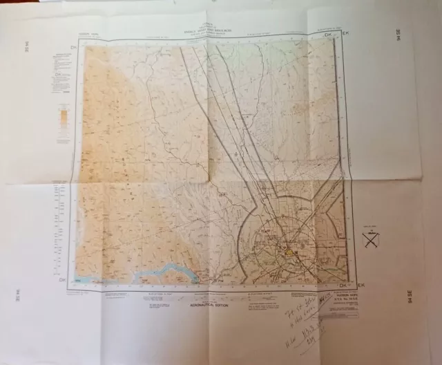 Canadian Dept of Mines & Resources Hudson Hope Aeronautical Map July 1976