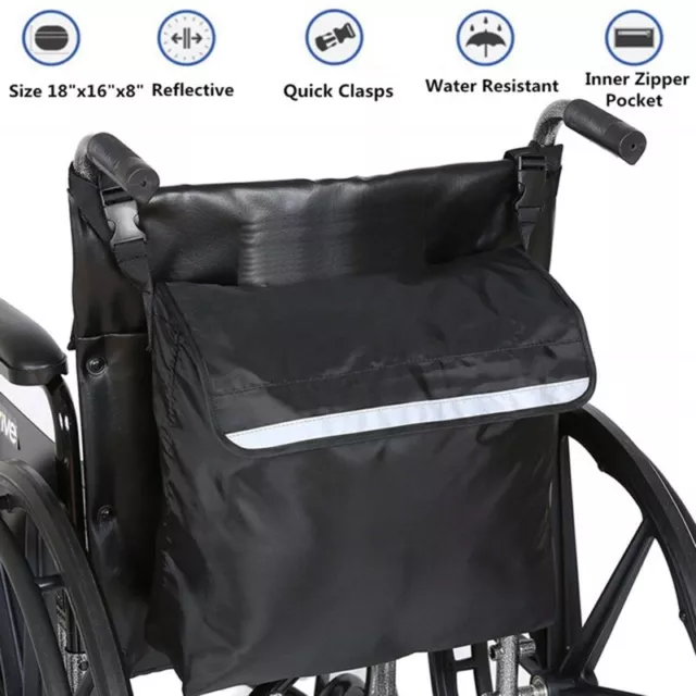 Durable Oxford Cloth Hanging Bag for Wheelchairs Long lasting Performance