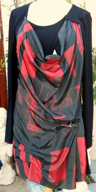 Robe LMV (La Mode Est À Vous) Modèle RUMBA - Taille 42-44, Noir/blanc Dentelle, Neuve Sans étiquettes