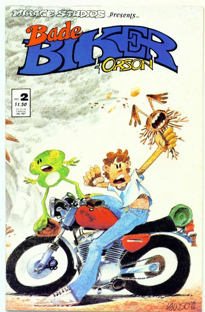 Bade Biker & Orson #2 Mirage Studios Comics January Jan 1987 (VFNM)