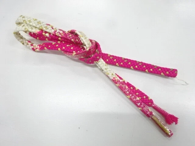 6552447: Japanese Kimono / Vintage Unused Hand-Tied Obijime Cord