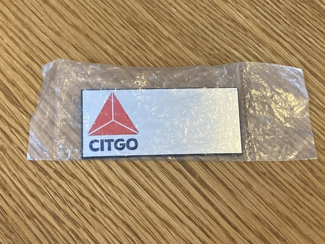 Vintage CITGO Employee Name Tag Gasoline Gas Station Name Badge nos Silver