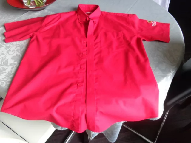 Red Shirt with “Bacardi Rum” Logo On – Size 16 ½” Neck Size