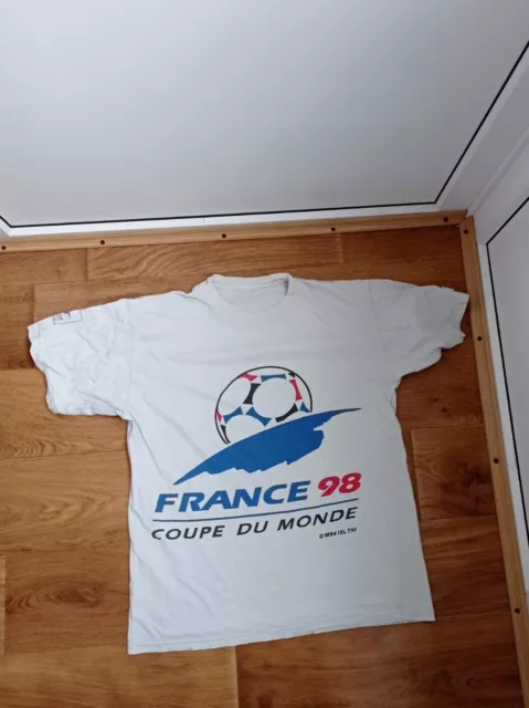 FIFA World Cup 1998 France t-shirt,  98 UEFA soccer European size M
