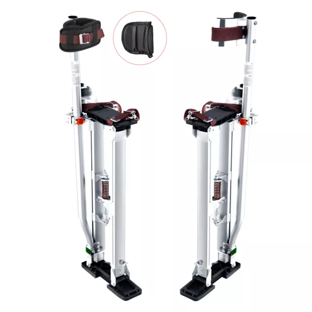 VEVOR Drywall Stilts Aluminum Tool Stilts 24"-40" Adjustable Painting Silver