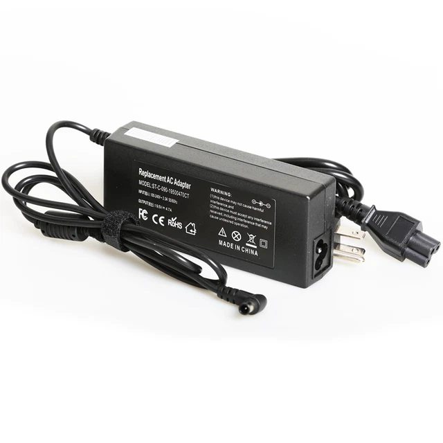 90W AC Adapter / Charger For LG GL83A, 27GL83A-B, 24GQ40W-B Monitors – 19.5V 4.7A