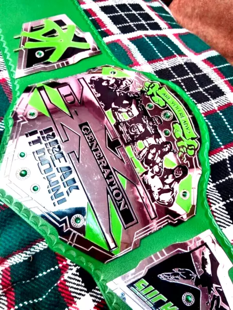 Generic DX Generation Wrestling Championship Replica Belt, Chrome Plated (Brass