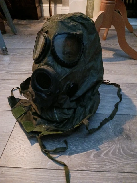 GENUINE US ARMY M17 GAS Mask Vietnam War Era NBC RESPIRATOR & Hood £129 ...