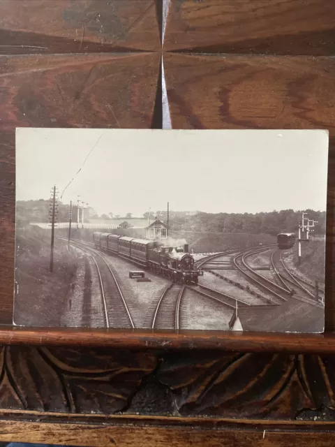 Railway Midland Great Northern Steam Locomotive Me Junction RP Postcard