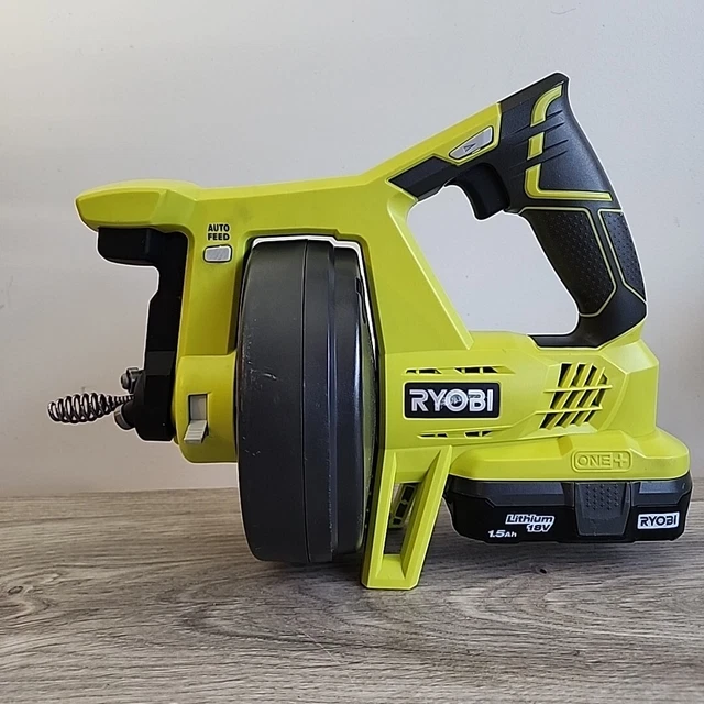 RYOBI P4001 25FT Cable Drain Auger ONE+ 18V Volt 1.5ah Battery B1 49.