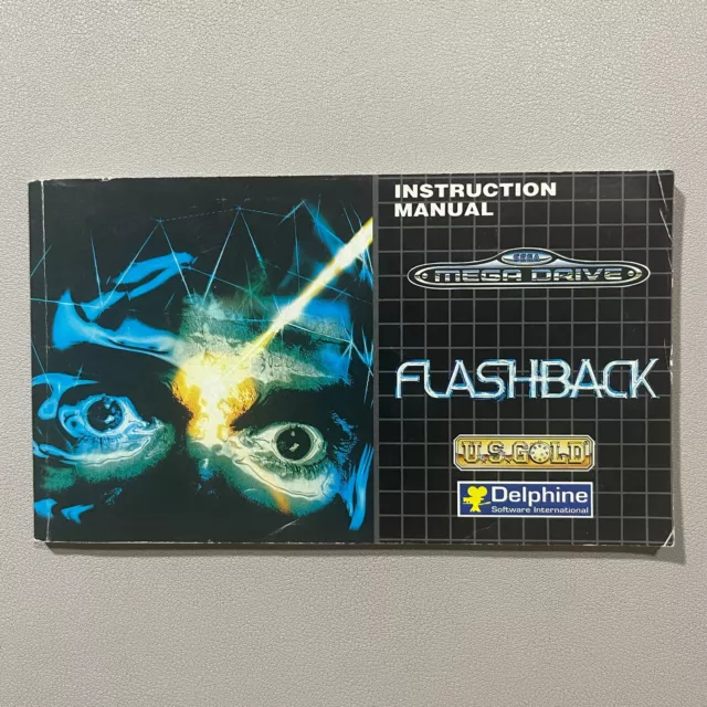 🕹️ Flashback (SEGA Megadrive PAL Manual only) ** No Game or Box **