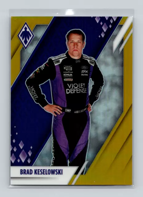 BRAD KESELOWSKI 2022 CHRONICLES PHOENIX GOLD PRIZM /10 (1/10 on the print!)