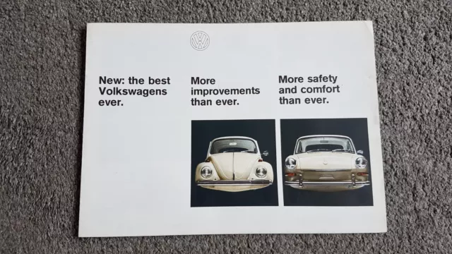 Volkswagen Beetle Variant 1600 Sales Brochure 1967