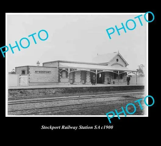 OLD HISTORICAL SA PHOTO OF SAR RAILWAYS, STOCKPORT RAILWAY STATION c1900