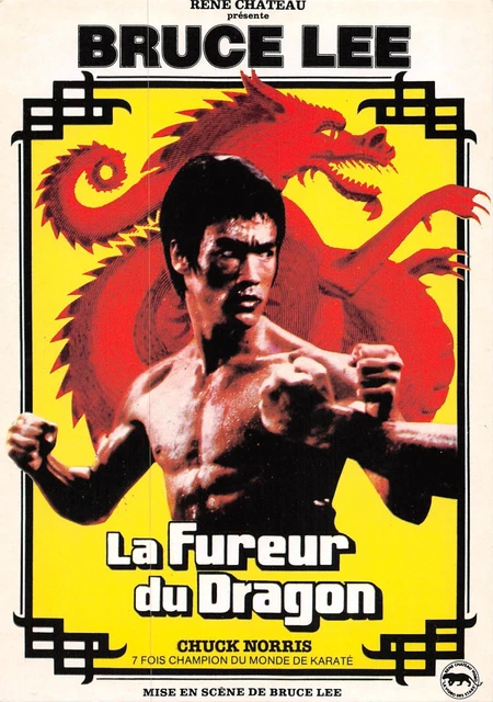 BRUCE LEE CARTE postale n° E 288 LA FUREUR DU DRAGON EUR 4,50 - FR