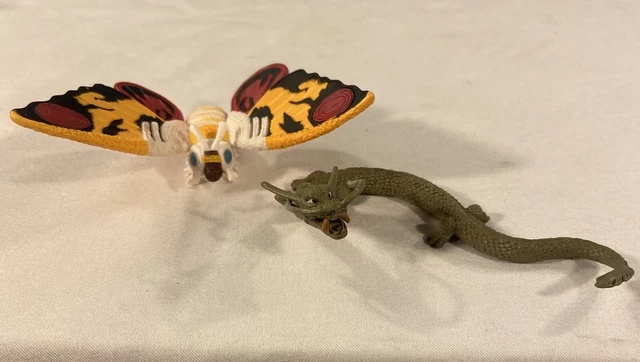 2002 Toho Bandai Godzilla Lot Bundle Of 2 Mini Figures Pack Of Destruction 2.5”