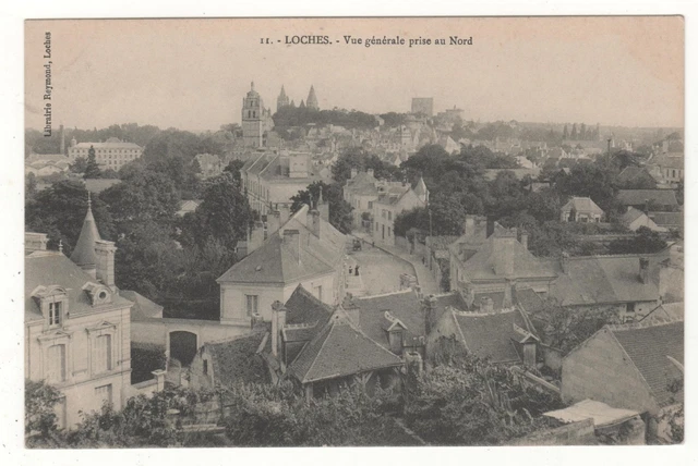 Loches - La lace du Marché au Blé et la Rue de la Réublique à Loches - Cartorum