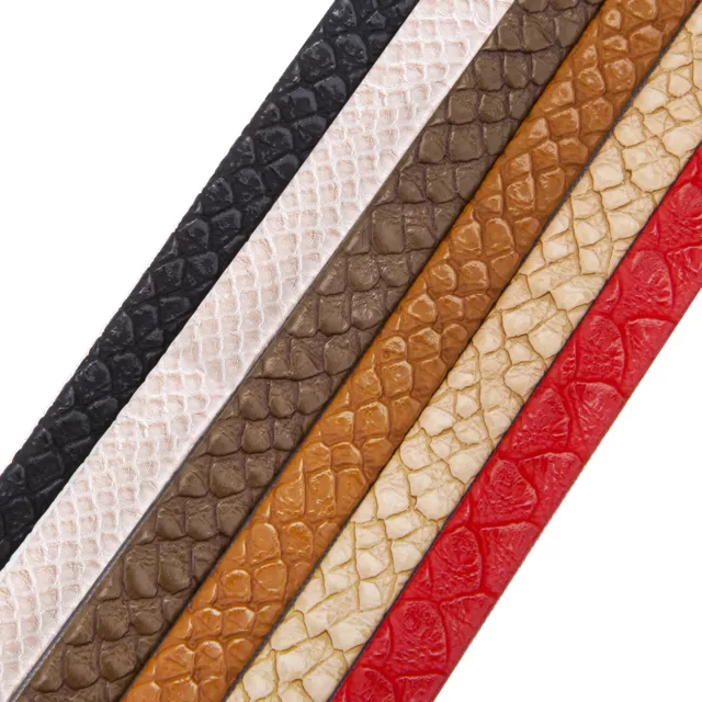 Faux Leather Trim Crocodile Croc Skin PU Tape Strap Craft Trimming, Neotrims UK