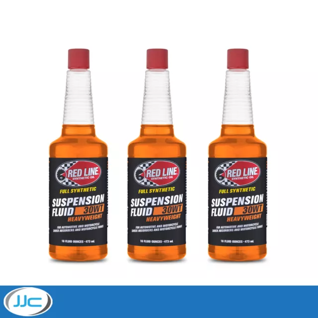 3 x 473ml - Red Line Motorbike Fully Synthetic 30T Heavyweight Suspension Fluid