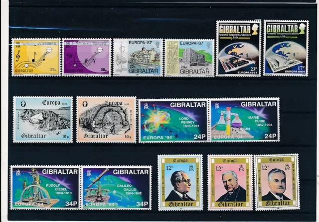 D393468 Gibraltar Nice selection of MNH stamps