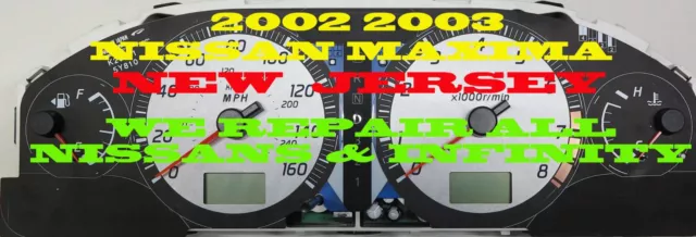 2002 2003 02 03 Nissam Maxima Cluster Software & Odometer Calibration Service