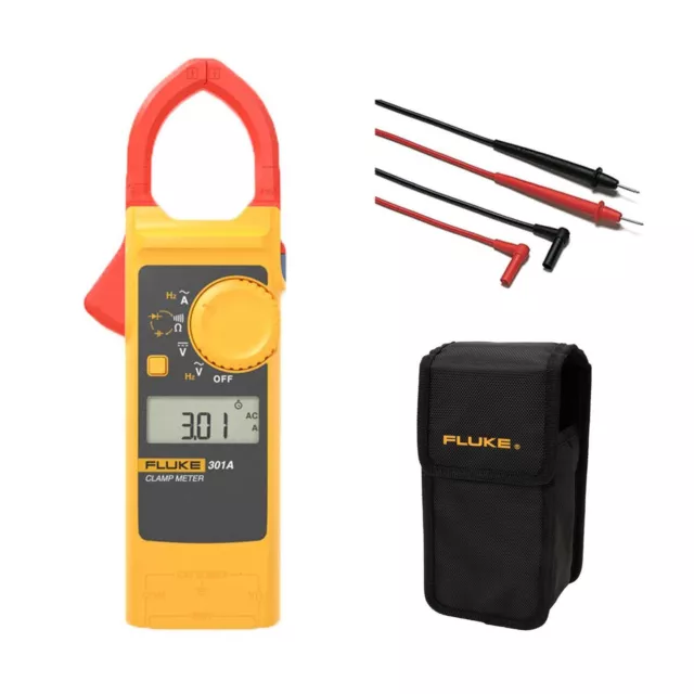 FLUKE Clamp Meter AC Current 301A+ + Portable Soft Case FC-VT08/301 Combo (K)