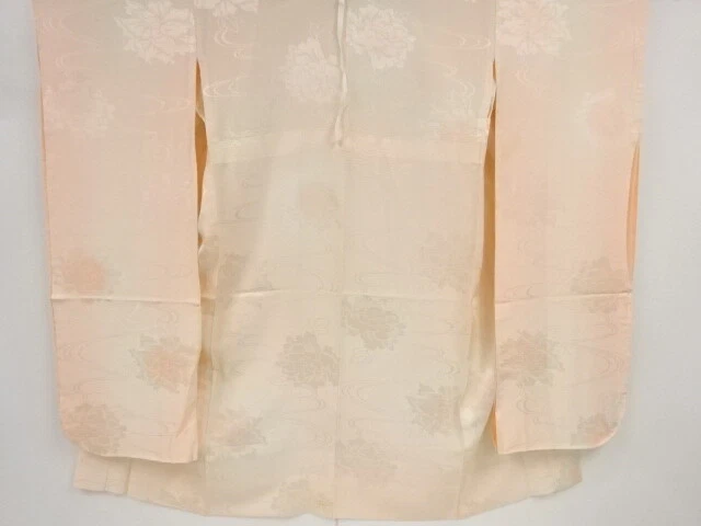 81560# Japanese Kimono / Antique Hitoe Juban For Furisode / Woven Stream & P