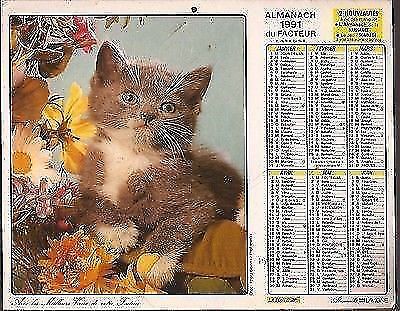 ALMANACH.CALENDRIER DES PTT.1991 IDEE CADEAU ANNIVERSAIRE/COU  BERGER ALLEMAND 