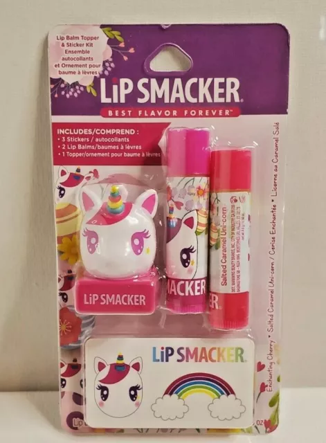 Lip Smacker Best Flavor Forever Lip Balm Topper and Sticker Kit - Unicorn - 0.28